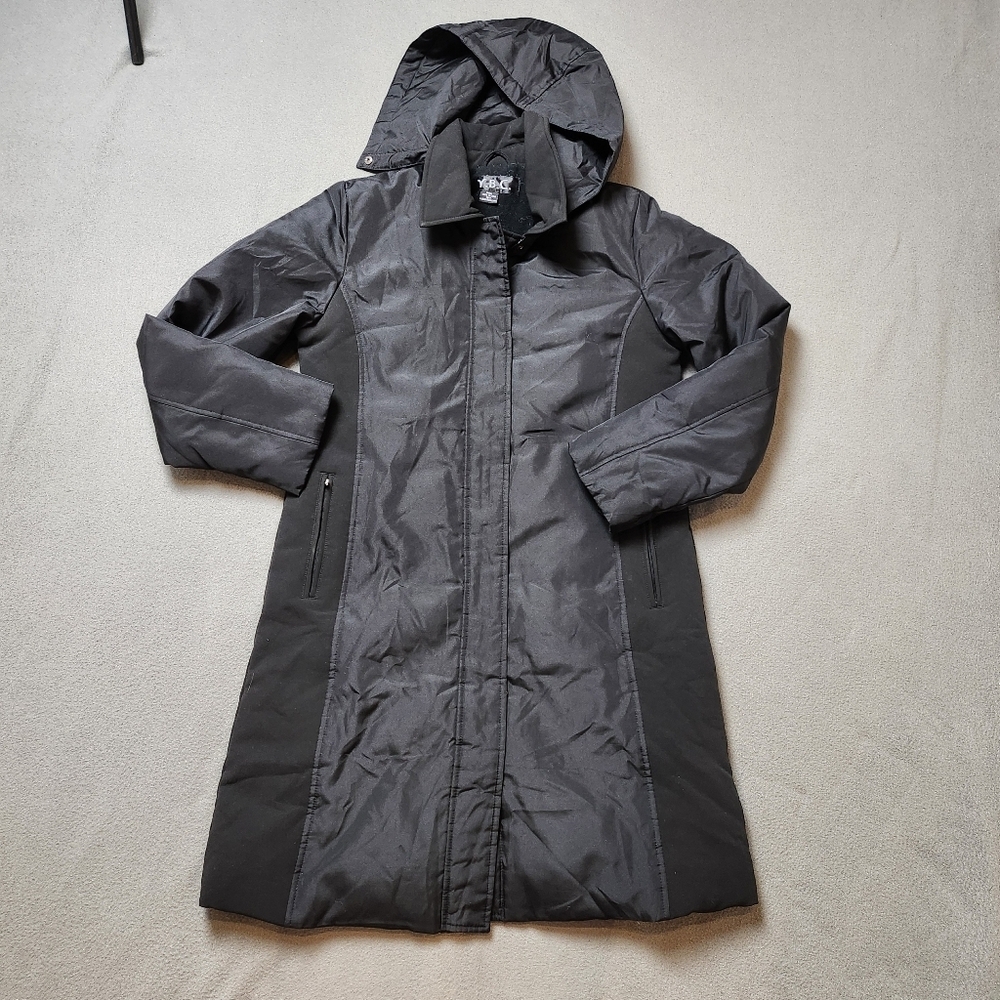 Y.B.C. Women's Long Duck Down Goose Feather Filled Jacket Coat Size Small